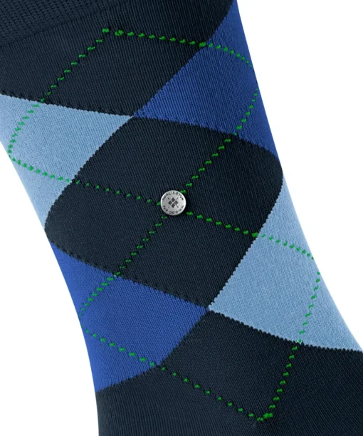 Burlington King herensokken, blauw (marine)