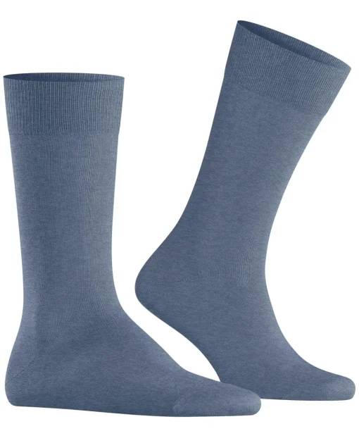 Burlington Lord herensokken, blauw (light jeans)