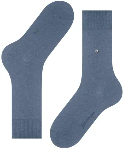 Burlington Lord herensokken, blauw (light jeans)