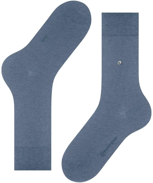 Burlington Lord herensokken, blauw (light jeans)
