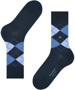 Burlington Manchester herensokken, blauw (marine)