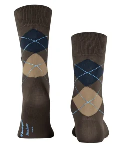 Burlington Manchester herensokken, bruin (chocolate)