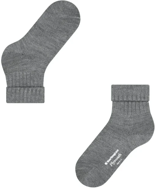 Burlington Plymouth damessokken, grijs (dark grey)