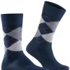 Burlington Preston herensokken, blauw (marine)