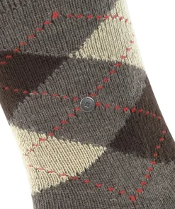 Burlington Preston herensokken, bruin (brown)