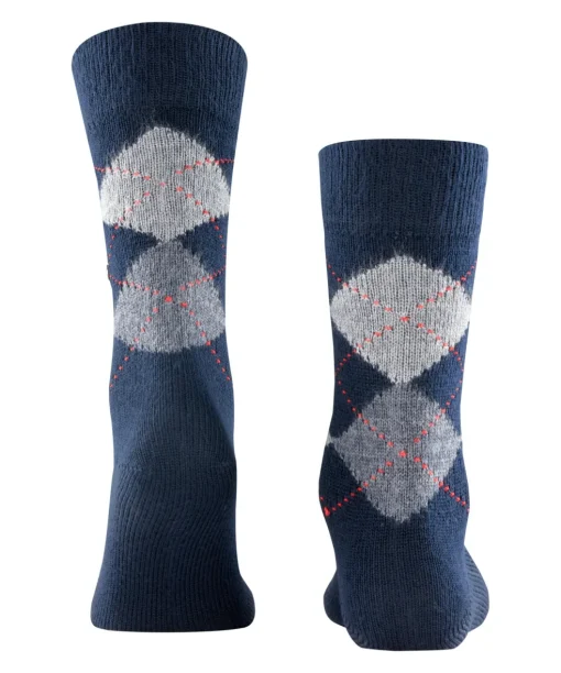 Burlington Preston herensokken, blauw (marine)