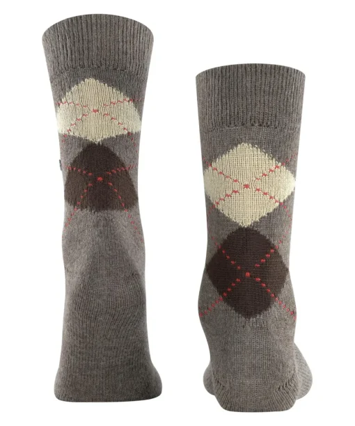 Burlington Preston herensokken, bruin (brown)