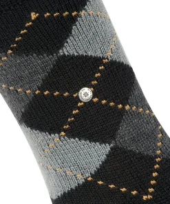 Burlington Whitby damessokken, zwart (black)