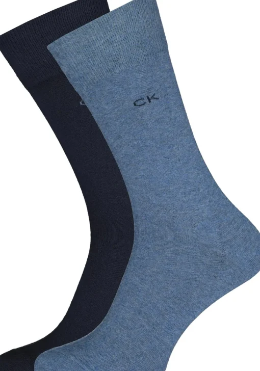 Cadeaubox Calvin Basic Box; 8 paar Calvin Klein sokken zwart, blauw, bruin en grijs