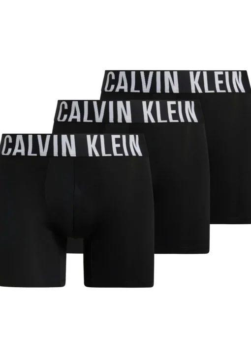 Calvin Klein Boxer Briefs (3-pack), heren boxers extra lang, zwart