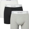 Calvin Klein Boxer Briefs (3-pack), heren boxers extra lang, zwart, grijs, wit