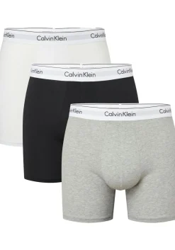 Calvin Klein Boxer Briefs (3-pack), heren boxers extra lang, zwart, grijs, wit