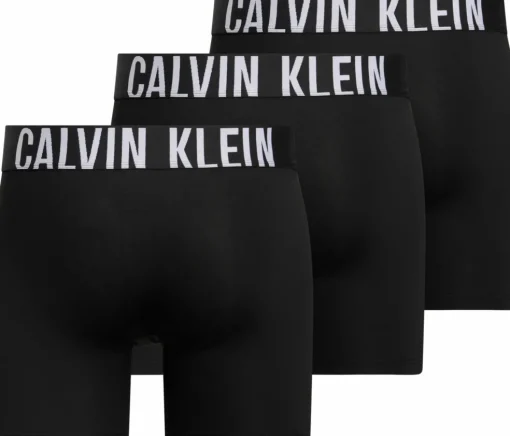Calvin Klein Boxer Briefs (3-pack), heren boxers extra lang, zwart