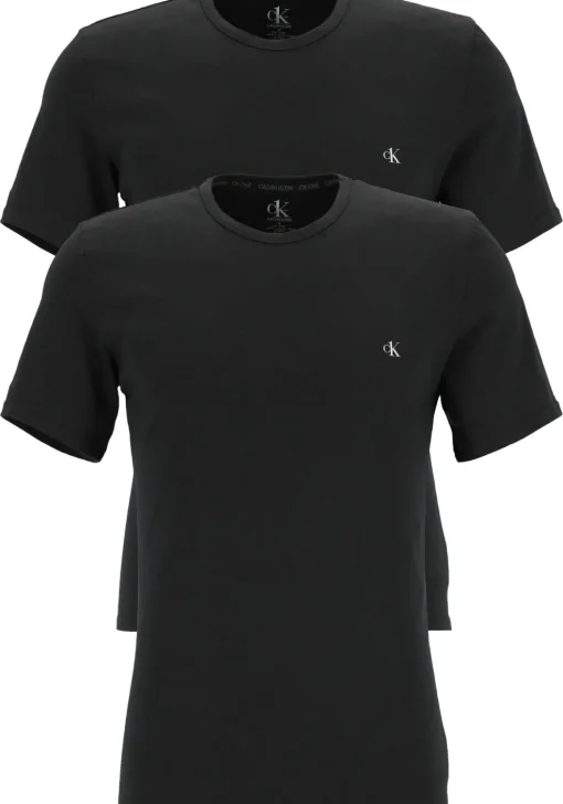 Calvin Klein CK ONE cotton crew neck T-shirts (2-pack), heren T-shirts O-hals, zwart