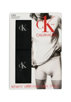 Calvin Klein CK ONE cotton crew neck T-shirts (2-pack), heren T-shirts O-hals, zwart