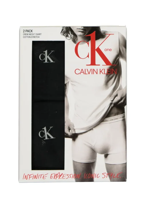 Calvin Klein CK ONE cotton crew neck T-shirts (2-pack), heren T-shirts O-hals, zwart