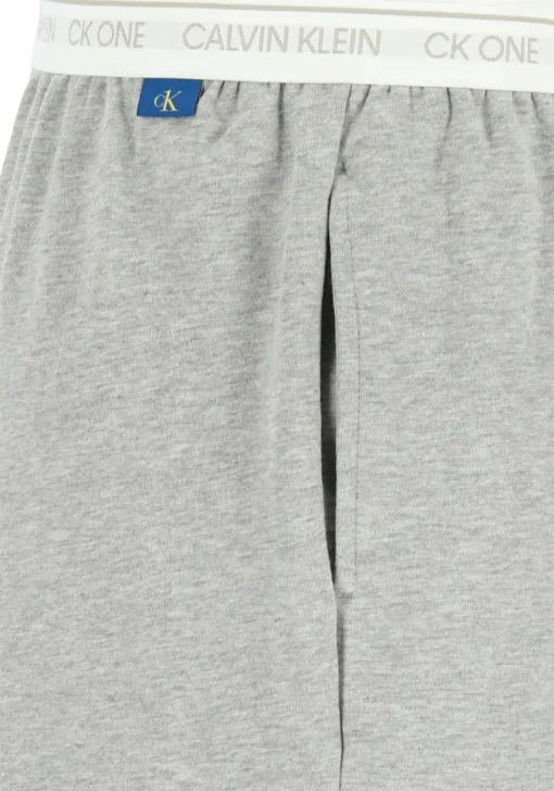 Calvin Klein CK ONE Lounge jogger, heren lounge joggingbroek lang, middeldik, grijs melange