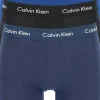 Calvin Klein Cotton Stretch boxer brief (3-pack), heren boxers extra lang, zwart, blauw en kobalt