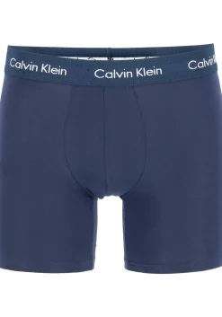 Calvin Klein Cotton Stretch boxer brief (3-pack), heren boxers extra lang, zwart, blauw en kobalt