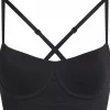 Calvin Klein dames Bonded Flex unlined balconette bra, beugelloze BH, zwart