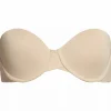 Calvin Klein dames lightly lined strapless bra, strapless BH, beige
