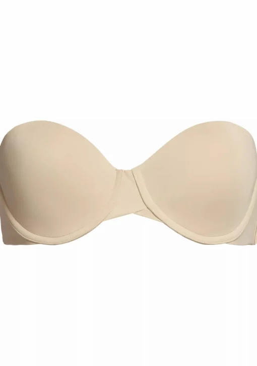 Calvin Klein dames lightly lined strapless bra, strapless BH, beige