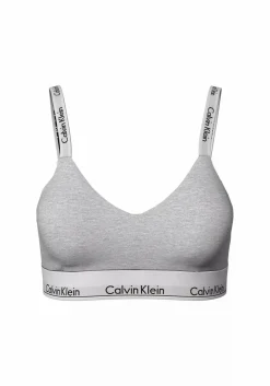 Calvin Klein dames Modern Cotton lightly lined bralette, bralette, grijs