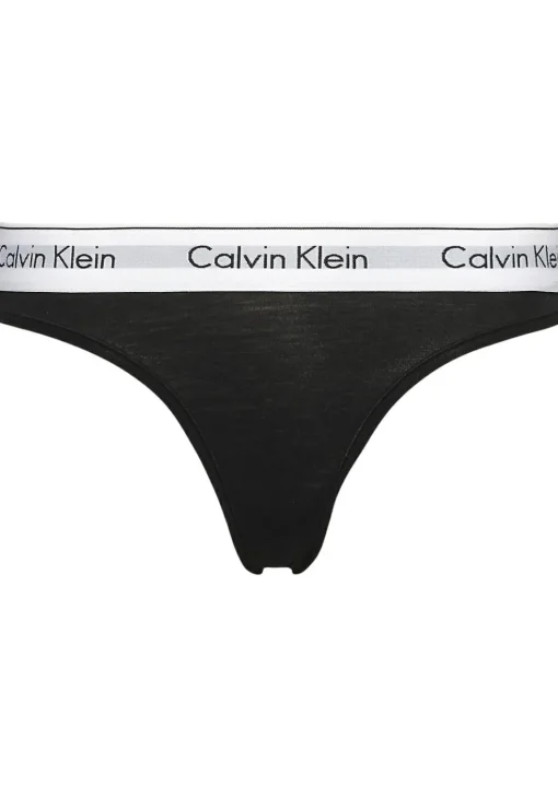 Calvin Klein dames Modern Cotton string, zwart