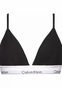 Calvin Klein dames Modern Cotton triangel bra, triangel BH, zwart