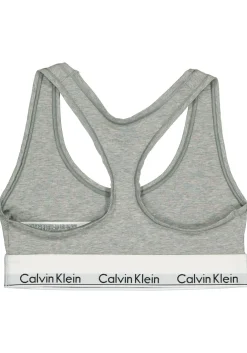 Calvin Klein dames Modern Cotton bralette top, ongevoerd, grijs