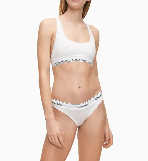 Calvin Klein dames Modern Cotton slip, wit