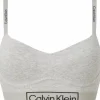 Calvin Klein dames Reimagined Heritage lightly lined bralette, bralette, grijs
