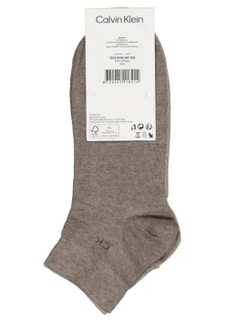 Calvin Klein herensokken Simon (2-pack), hoge enkelsokken, beige en lichtbruin