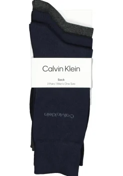 Calvin Klein herensokken Eric (3-pack), blauw en grijs
