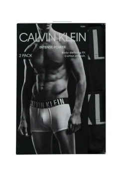 Calvin Klein INTENSE POWER Cotton trunk (2-pack), heren boxers normale lengte, zwart