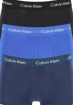 Calvin Klein low rise trunks (3-pack), lage heren boxers kort, kobalt, navy en zwart