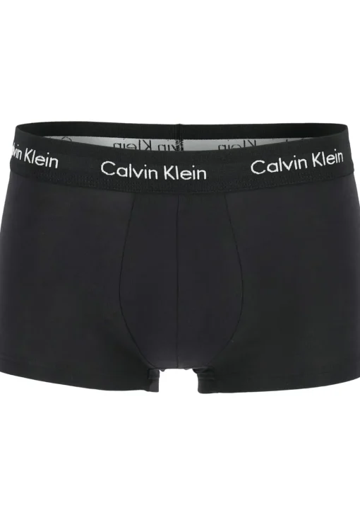 Calvin Klein low rise trunks (3-pack), lage heren boxers kort, kobalt, navy en zwart