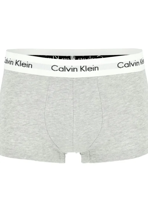 Calvin Klein low rise trunks (3-pack), lage heren boxers kort, zwart, grijs en wit