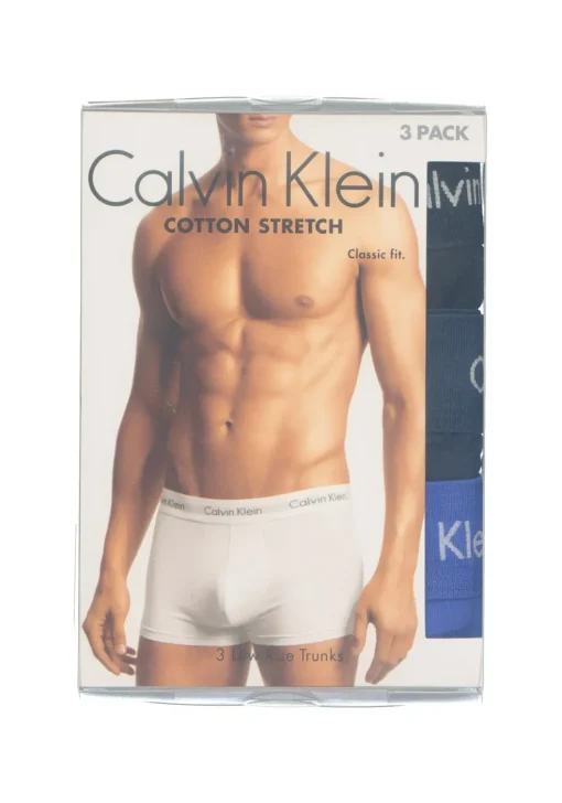 Calvin Klein low rise trunks (3-pack), lage heren boxers kort, kobalt, navy en zwart
