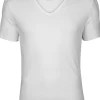 Calvin Klein Modern Cotton T-shirts (2-pack), stretch V-hals, wit