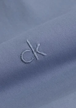 Calvin Klein slim fit overhemd, popeline, middenblauw