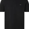 Calvin Klein Stretch Pique Slim Polo, zwart