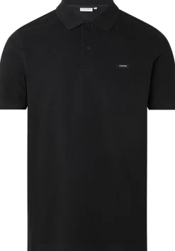 Calvin Klein Stretch Pique Slim Polo, zwart