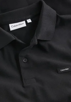 Calvin Klein Stretch Pique Slim Polo, zwart