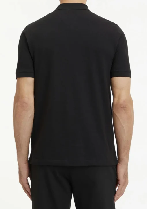 Calvin Klein Stretch Pique Slim Polo, zwart