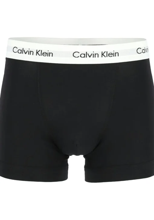 Calvin Klein trunks (3-pack), heren boxers normale lengte, zwart, grijs en wit
