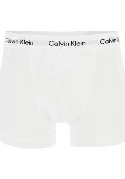 Calvin Klein trunks (3-pack), heren boxers normale lengte, zwart, grijs en wit