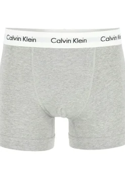 Calvin Klein trunks (3-pack), heren boxers normale lengte, zwart, grijs en wit
