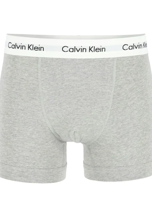 Calvin Klein trunks (3-pack), heren boxers normale lengte, zwart, grijs en wit