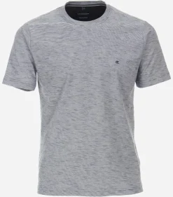 CASA MODA comfort fit heren T-shirt, blauw dessin